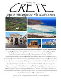 Crete, Greece for 2 People for 7 nights 202//261